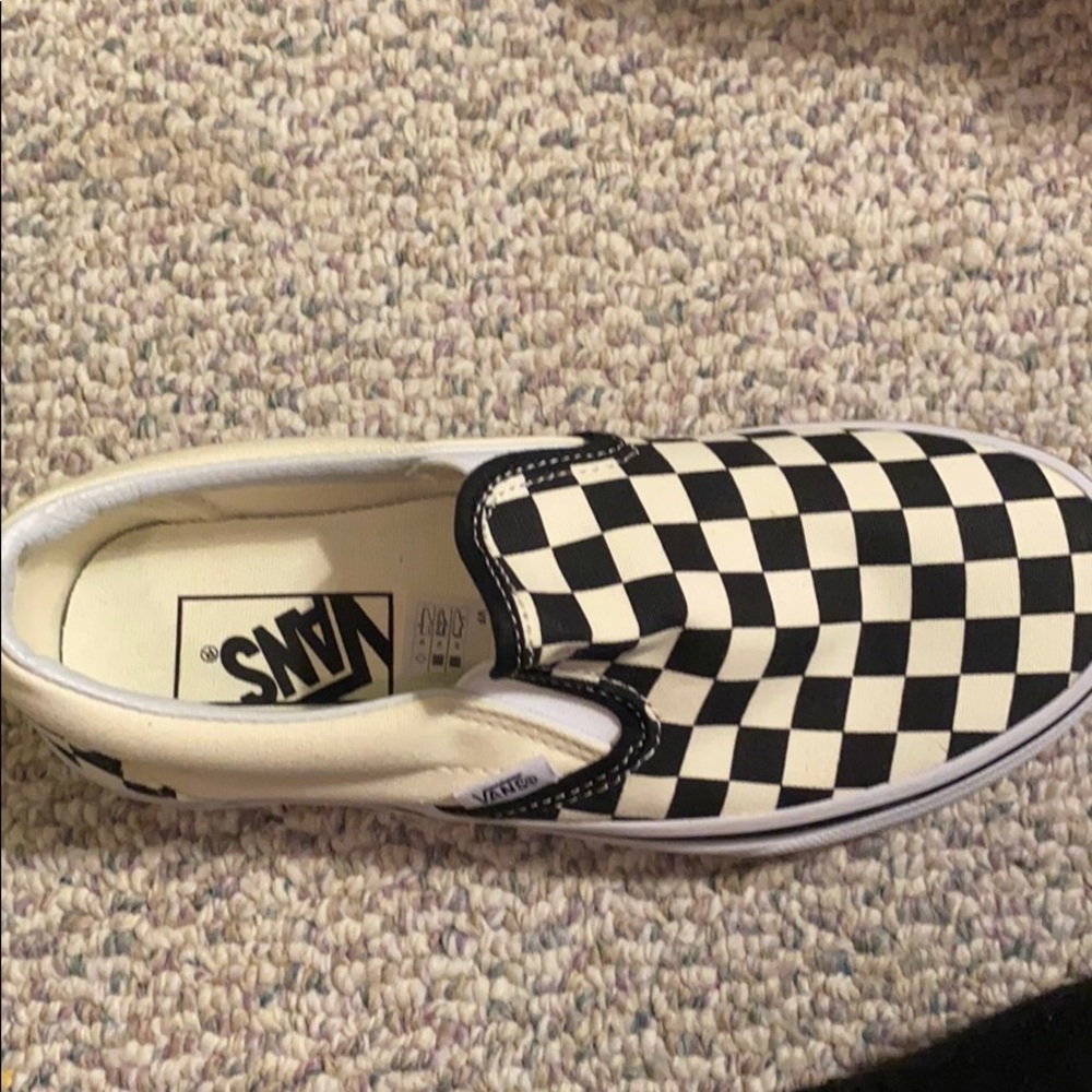 Black and white checkered vans